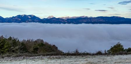 Mar de niebla desde el Santuari dels Munts.