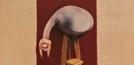 Francis Bacon, Second version of triptych,1944_1988, (panel central)  ©️VEGAP, Madrid, 2020 cropped