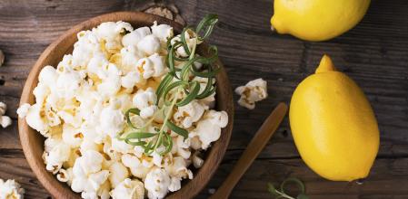 Palomitas de maíz con limón
