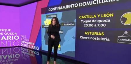 Ataque de tos en directo de Mónica Carrillo en Antena 3 Noticias