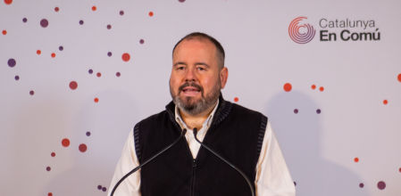 Joan Mena este lunes en rueda de prensa