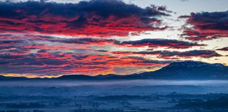 Paisaje invernal en Sentfores.