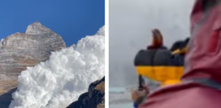 Las imágenes de la caída de nieve son espectaculares