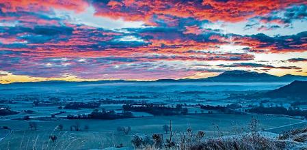 El espectáculo del cielo encendido en Sentfores
