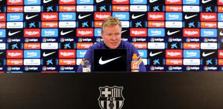 Koeman, en rueda de prensa