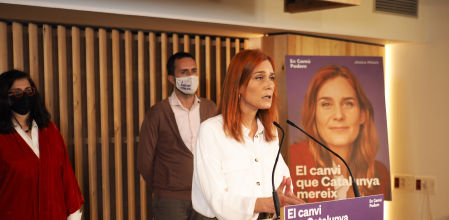 Jéssica Albiach este lunes en rueda de prensa
