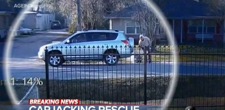 Las cámaras de seguridad captaron toda la escena