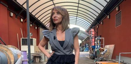 María Patiño con su look para trabajar en 'Sálvame'