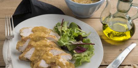 Pavo con salsa de almendras