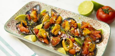 Mejillones a la lima