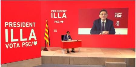 Diálogo online entre Ximo Puig y Salvador Illa la semana pasada
