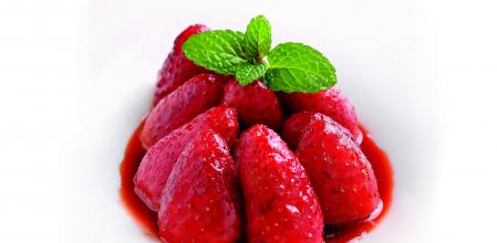 Fresones flameados con pimienta