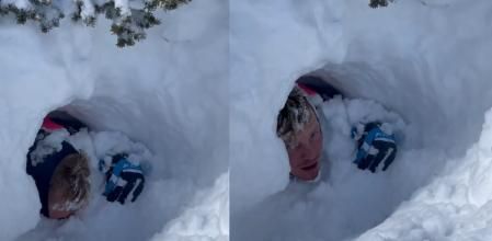 Los hermanos Penrose y sus compañeros se vieron sorprendidos por una avalancha que casi acaba con sus vidas.