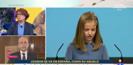 El polémico rótulo de TVE sobre la princesa Leonor: “Se va de España, como su abuelo”