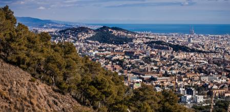 Vistas de Barcelona desde Collserola.