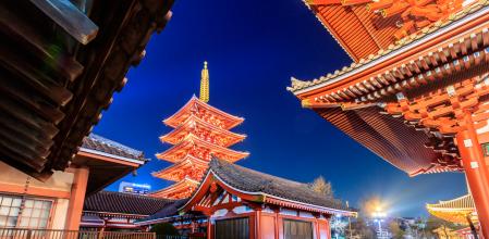 Templo de Sensoji Asakusa en Tokio
