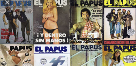 Portadas de la revista El Papus