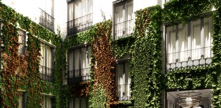 El patio interior del edificio