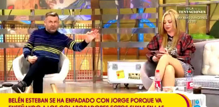 Bronca de Jorge Javier Vázquez a Belén Esteban en 'Sálvame'.