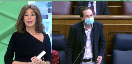 Ana Rosa arremete contra Pablo Iglesias: “A mí me eligen cada minuto, a ti te nombró Pedro Sánchez”