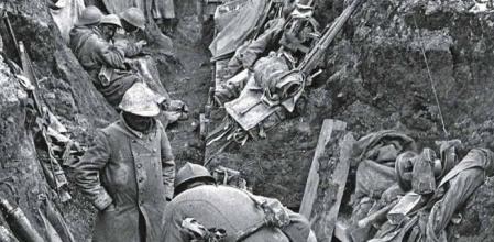 La vida en las trincheras simboliza el horror de la batalla de Verdún