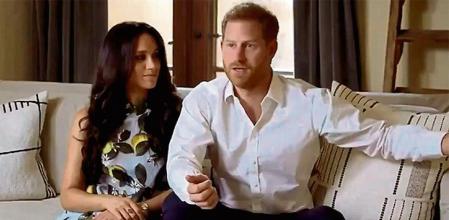 Meghan de Sussex y el príncipe Enrique en su primera aparición pública después de conocerse la noticia que van a ser padres por segunda vez