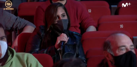 Anabel Pantoja visita como público 'La Resistencia'