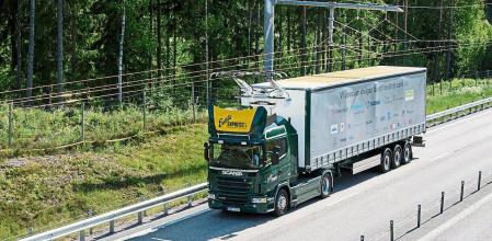 Los camiones de Scania equipados con la tecnología de Siemens ya ha probado la carretera eléctrica de Suecia