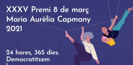 Cartel de la XXXV edición del Premio 8M - Maria Aurèlia Campany.