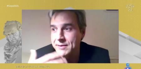 Alberto San Juan en su discurso de agradecimiento