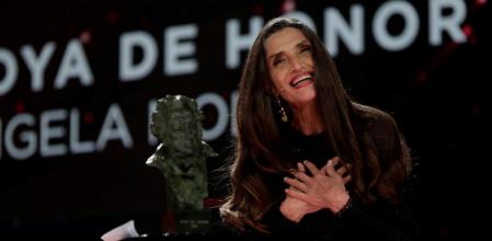 Ángela Molina con su Goya de Honor