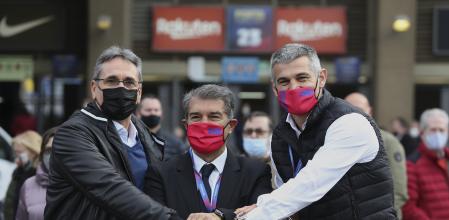 Joan Laporta fue el primero en votar