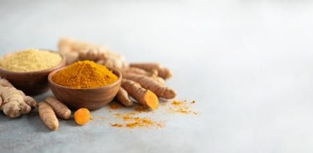 Cúrcuma y jengibre