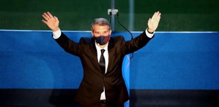 Laporta agradece el apoyo del público