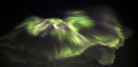 Aurora boreal en Canadá