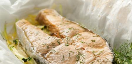 Salmón a la papillote
