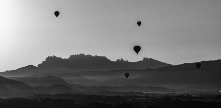 Montserrat vista desde la zona de Igualada (Anoia).