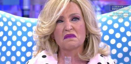 Lydia Lozano, rota de dolor por la muerte de su hermano.