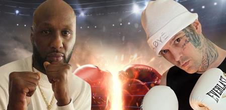 Lamar Odom y Aaron Carter