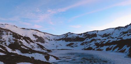 Lago Certascan al amanecer
