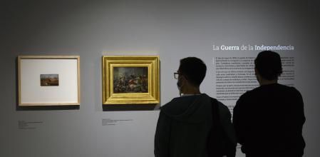 Los cuadros de Goya y Picasso que se 'enfrentan' en la exposición.