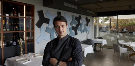 Fran López en el nuevo restaurante Xalar