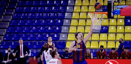 FOTO ALEX GARCIA PAU GASOL DEBUTA COMO NUEVO JUGADOR DEL FC BARCELONA DE BASKET EN PARTIDO DE EUROLIGA CONTRA EL BAYERN MUNICH EN EL PALAU BLAUGRANA 2021/04/09