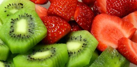 Fresas y kiwis