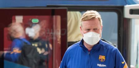 Ronald Koeman en su viaje a Sevilla