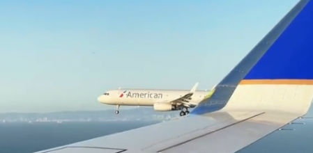 Los dos aviones han finalizado en paralelo su trayecto hacia San Francisco