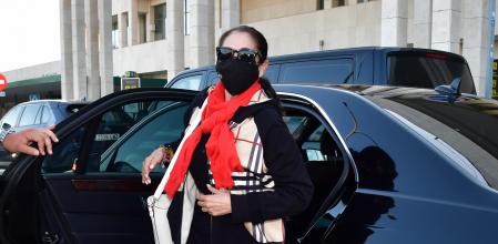Isabel Pantoja reaparece el aeropuerto de Jerez