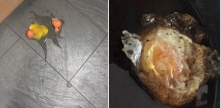 Huevos fritos, lentejas o cremas son algunas de las 'especialidades' de esta usuaria