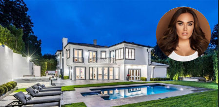 El exterior de la casa que ha alquilado Tamara con su marido, Jay Rutland.