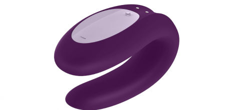 Satisfyer Double Joy Morado con App